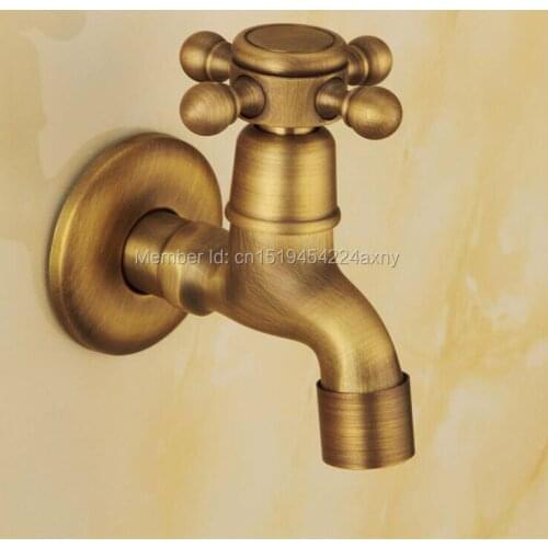 Gizero Laundry Retro Style Antique Bronze Finish Washing Machine Faucet Cold Water Tap Wall Mount Tap GI98