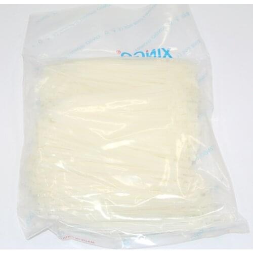 Wholesale 1000pcs White Self-Locking Nylon Cable Ties 3" inch 80mm X 2mm