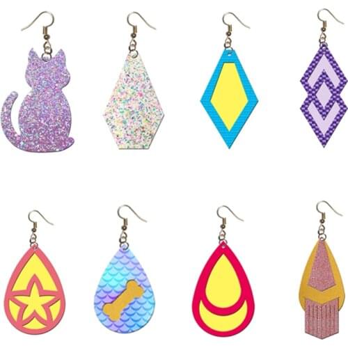 Handmade Earrings Cutting Dies die cut & wooden dies Suitable for common die cutting machines on the marke