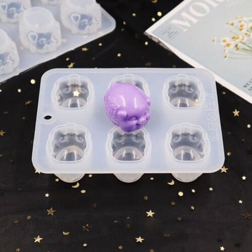 DIY 3D Lucky Pig Soap Molds Blessings Fortune Pig Resin Casting Silicone Molds A0NF