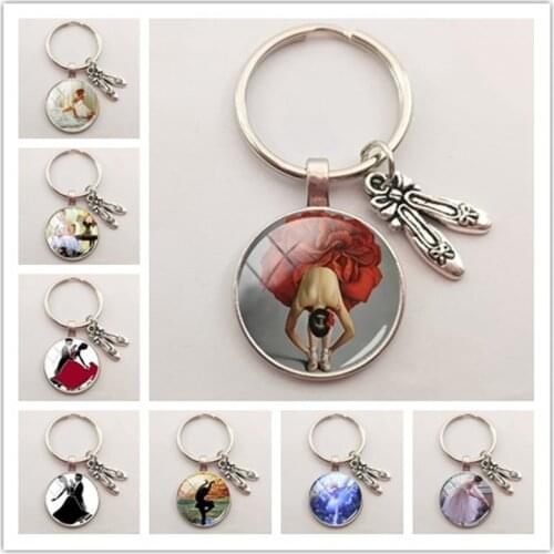 Argentine Social Dance Keychain Tango,waltz,Ballet Dancer Figure Silhouette Key Chain Keyring Male Female Jewelry
