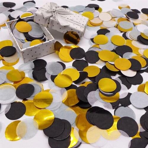 1cm 10g/bag Mixed Colors Round Tissue Wedding Confetti Dot Filling Balloons Christmas Engagement Birthday Party Decoration