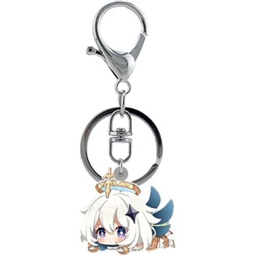 TAFREE Anime Cartoon Q Version Original God Character Cute Creative Design Keychain Resin Keyring Jewelry