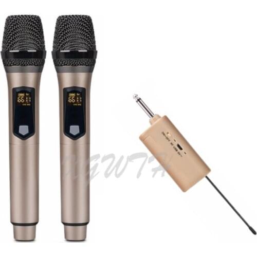 UHF Wireless Microphone System Home Family Karaoke Handheld Dymic Microphone Stage Outdoor Singing Conference Mic