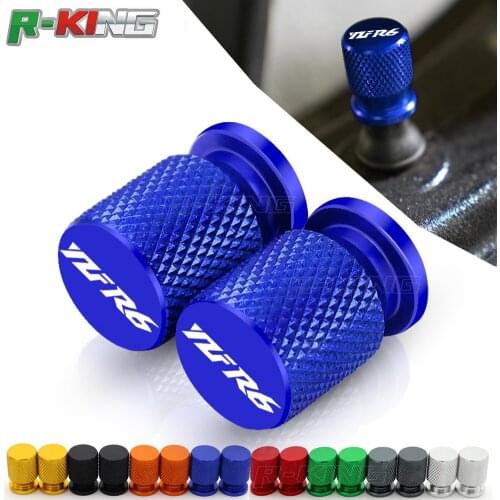 For YAMAHA YZFR6 YZF R6 2017 2018 Universal Motorcycle Accessorie Wheel Tire Valve Stem Caps CNC Aluminum Airtight Covers