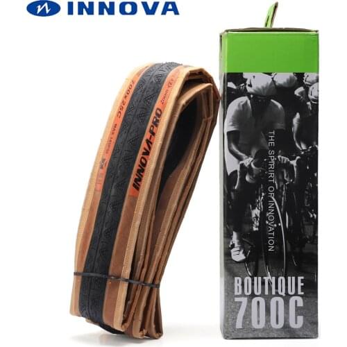 INNOVA bicycle tire 700 700 x 23C 25C 120TPI Kevlar anti puncture road bike tyres ultralight 210g Racing tires folding pneu 700C
