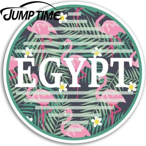Jump Time Egypt Vinyl Stickers Tropical Travel Sticker Laptop Luggage Decal Decor Window Bumper Waterproof