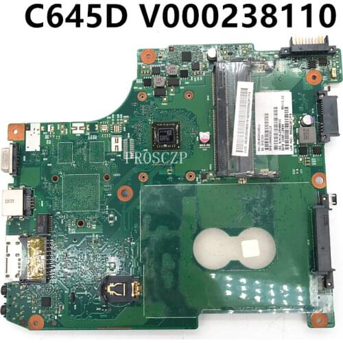 Free shipping For C600D C645D Laptop motherboard V000238110 6050A2414501-MB-A02 100% working well