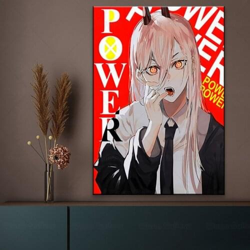 Japanese Chainsaw Man Anime Cartoon Posters And Prints Wall Art Painting For Living Room Decoration Bedroom Home Decor