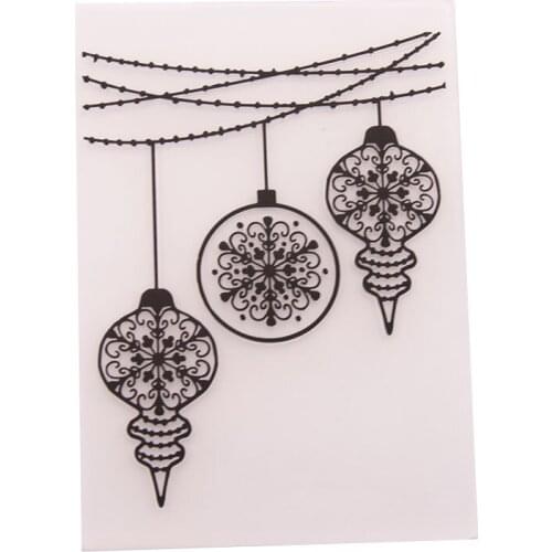 YINISE Plastic Embossing Folder For Scrapbook Stencils FLOWER LAMPS DIY Photo Album Cards Making Decoration Scrapbooking Tools