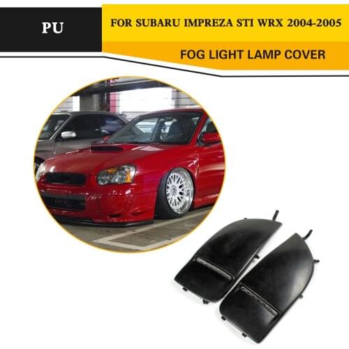 Lamp Mask Cover For Subaru Impreza STI WRX 2004 2005 Full Replacement Black PU Fog Light Trim Protection