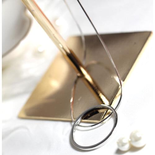 Elegant Quality Silver 925 Jewelry Europe and America Minimalist Round Necklace 925 Sterling Silver Clavicle Chain for Women