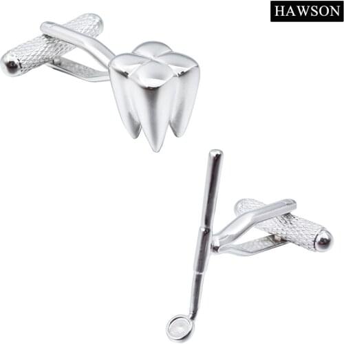 1 Pair Unique Design Cufflinks Interesting Plain Metal Men Leisure Causal Cuff Links with Box
