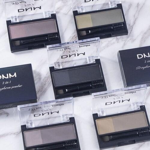 2 in 1 3D Eyebrow Powder Professional Makeup Palette Eyebrow with Eye Brush Enhancers Eye Brows Shadow Make Up Stamp Brow Powder