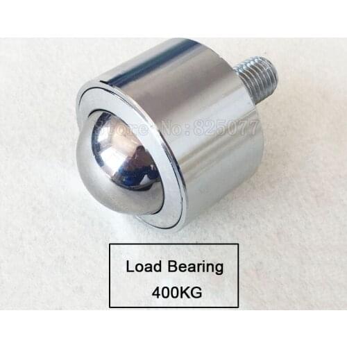 4PCS Heavy Duty Precision Conveying Universal Ball Wheels Transfer Bull Eye Bearing Ball Casters Wheels Runners Load 400KG/PCS