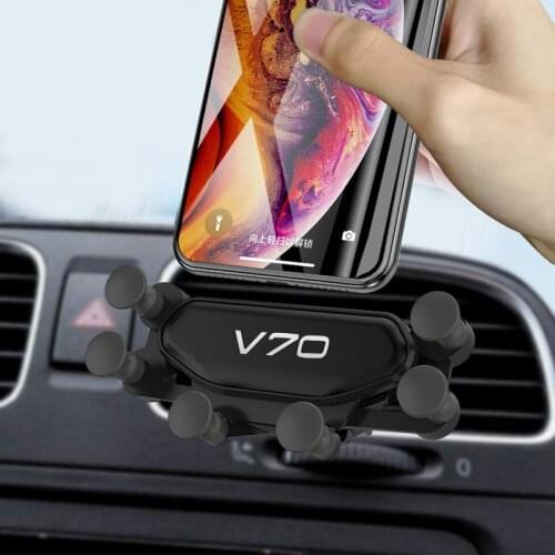 Car Styling Universal Car Phone Holder GPS Navigation Dashboard Phone Holder For Mobile Phone Clip for Volvo V70 2005-2019
