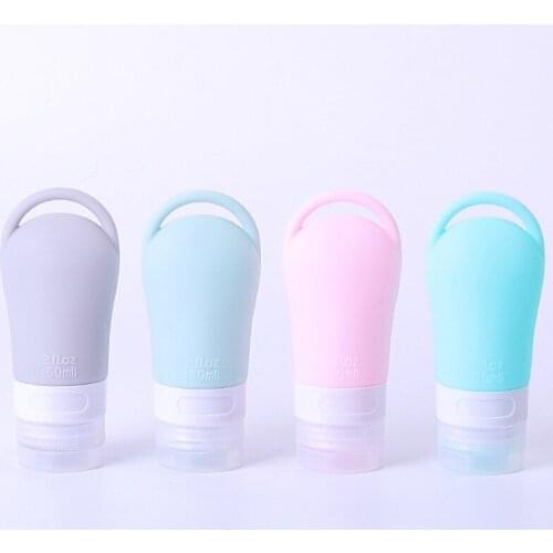1 Pcs Travel Cosmetics Bottles Silicone Mini Empty Container Skincare Shower Gel Shampoo Jars Tools Portable Extrusion Bottling