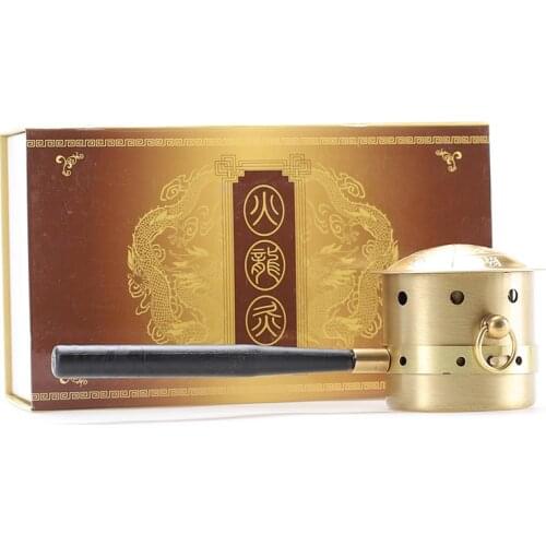 Pure Copper Moxibustion Box Acupuncture Massage Moxibustion