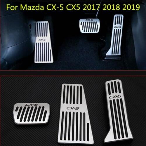 For Mazda Cx-5 Cx5 2017 2018 2019 Fuel Brake Foot Rest Pedals Plate Non Slip Accelerator Brake Pedal Pads Cover ,car-styling