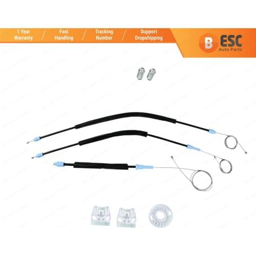 ESC Auto Parts EWR524 Electrical Power Window Regulator Repair Kit Front Left or Right Door for VW Golf MK4 Coupe 2/3 Door