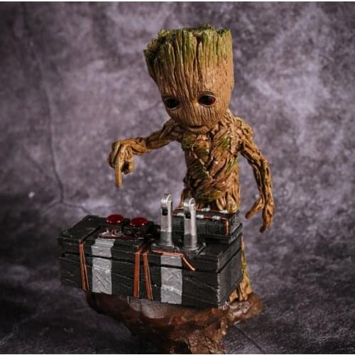 Marvel Guardians Of The Galaxy Groot Avengers Cute Baby Tree Man PVC Action Figure Toys 20cm
