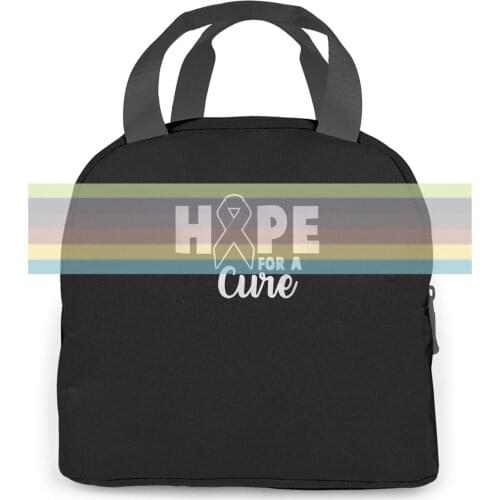 Custom Crew Neck Asthma and Diabetes Awareness Hope for A Cure for Mens women men Portable insulated lunch bag adult