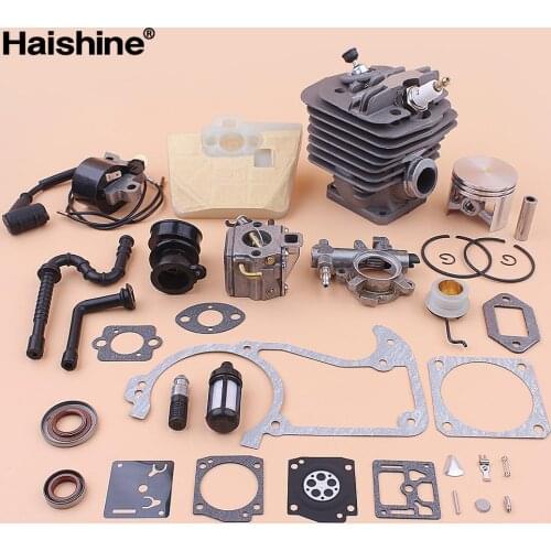 48mm Cylinder Piston Kit For Stihl MS360 036 Carburetor Ignition Coil Air Fuel Oil Filter Line Pump Worm Gear Gasket Set
