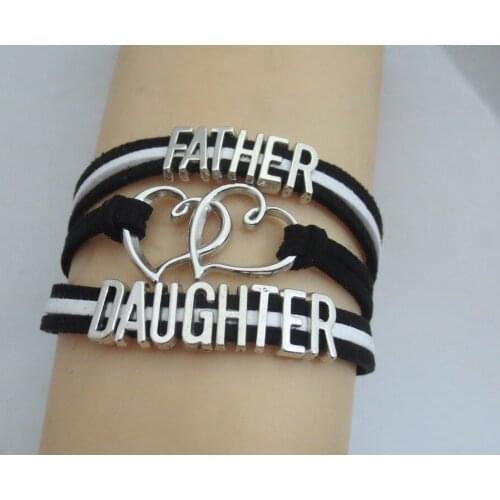 Fashion father love daughter bracelets handmade daughter gifts bracelets father love for daughter