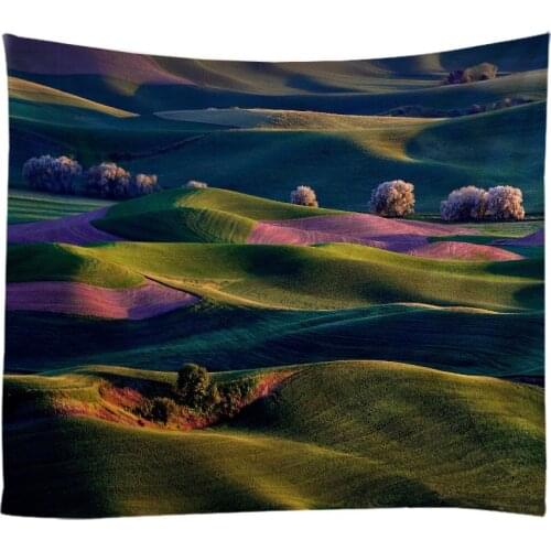 Natural Landscape Steppe Grassland Tapestry Wall Hanging Cloth Bed Spread Beach Towel Table Cloth Yoga Mat House Decoration