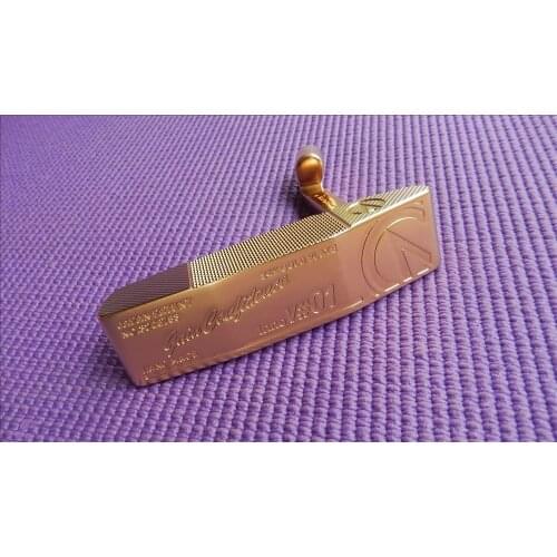 NDORPHIN HAND MADE Inno V#01 carbon steel CNC golf putter head with JAPAN PATENT 24K GOLD PLATE