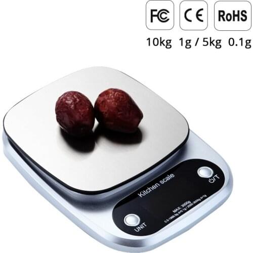 Food Kitchen Scale Stainless Steel Household Precision Scale with LCD Display for Weight Loss, Baking, Cooking, Keto, Meal Prep