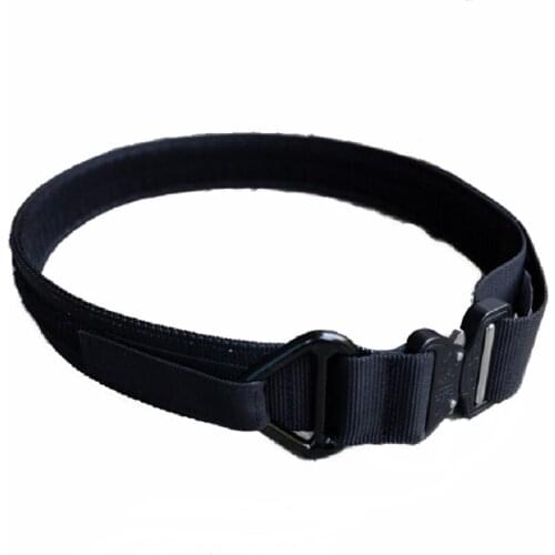 Police Black Forged 7075 Belt Buckle Heavy Light Multi Color Optional Aluminum Hot Forging EDC Equipment