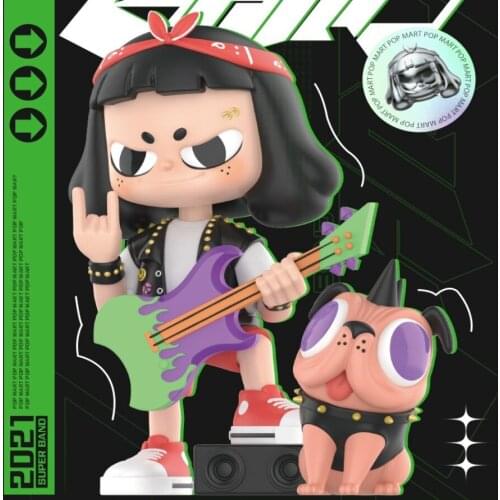 POPMART VITA Super Band series Hand-Made blind box Doll Binary Action Toys Figure Birthday Gift Kid Toy