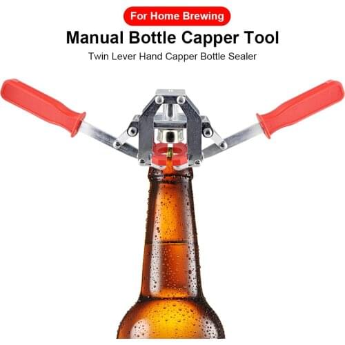 Profession Manual Bottle Capper Tool Twin Lever Hand Capper Bottle Sealer Home Brewing Suitable For Various Bottle Types