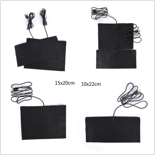 Size S/M 5V Carbon Fiber Heating Pad USB Heating Film Electric Infrared Fever Heat Mat Winter Warm Arm Waist Heat Glove
