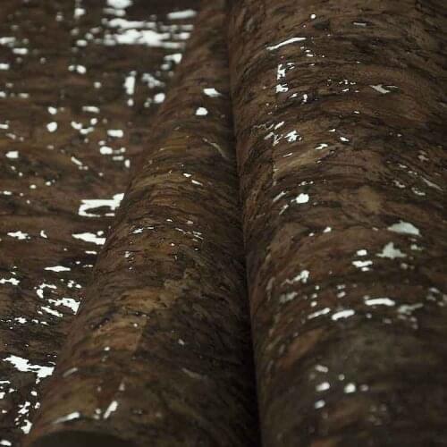 Modern Wallpaper Rolls Silver Metallic Brown Wallpaper Natural Cork Bedroom Room MYWIND Wallcobering