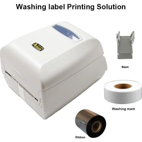 Thermal Transfer 300DPI Label Printer Washing Mark Printer Clothing Tag Maker 4pcs for 1set HS-CP3140