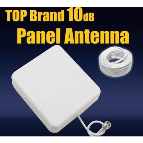 TOP Brand N male 698-2700MHz Indoor Panel Antenna 10dBi for 2G 3G 4G 5G WIFI Cell Mobile Phone Signal Booster Repeater Amplifier