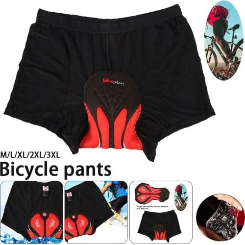 1 Pcs Outdoor Bicycle Cycling Pants Unisex Black Comfortable Underwear Sponge Gel 3D Padded Bike Short Pants Cycling Shorts