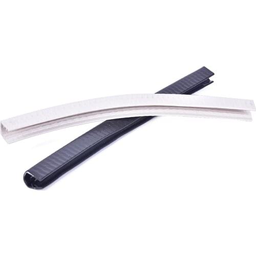 2pcs Rubber Longboard Skateboard Bumper Deck Protection Strip Nose Tail Guard Protector