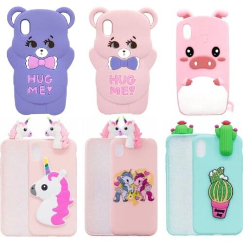 Unicorn Case For Huawei Y5 2019 Soft Silicone Phone Case For Huawei Honor 8S Honor8S 8 S Case Back Cover 5.71'' Cartoon Coque