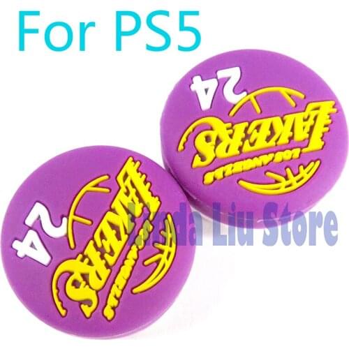 2pcs Half Heightened Soft Silicone Thumb Grip Cap Cover For Sony PS4 PS5 Controller for Playstation 5 Joystick Cap Accessories