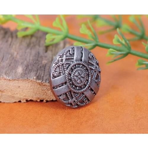 20pc Vintage Silver Celtic Pattern Button Rivets Studs for Bag Belt Leathercraft