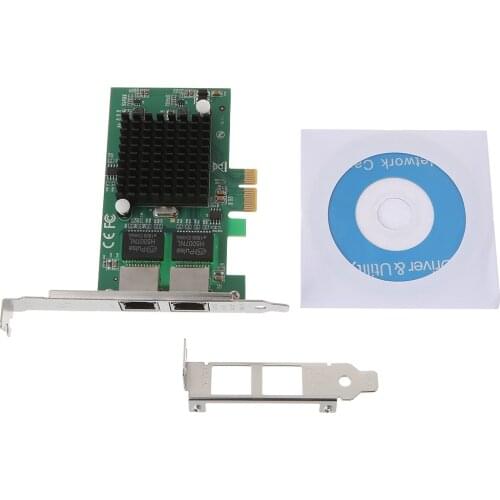 2020 New PCI-Express Dual Port 10/100/1000Mbps Gigabit Ethernet Card Server Adapter NIC EXPI9402PT Controller Intel 82571