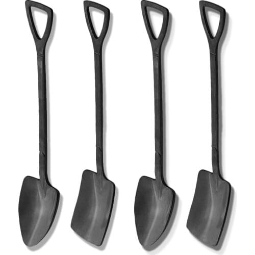 4PCS Creativ Ice Cream Spoons Retro Stainless Steel Tableware Watermelon Shovel Spoons Iron Shovel Spoons Kitchen accessories