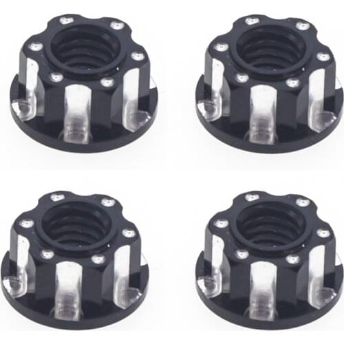 10PCS Metal 4mm M4 Wheel Lock Nuts for 1/10 drift RC Car Crawler Traxxas TRX4 TRX6 Axial SCX10 90046 AXI03007 Redcat MST