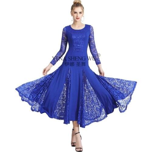 5 Colors New National Standard Dance Clothing Waltz Dance Dress Ballroom Dance Competition Costumes Women Modern Dance Dress