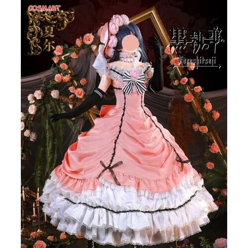 Anime Black Butler Ciel Phantomhive Mockingbird Gorgeous Pink Lolita Dress Uniform Cosplay Costume Halloween Suit For Women 2021