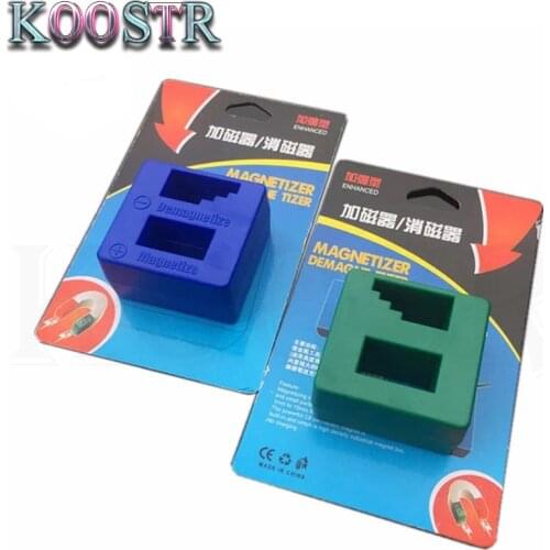 2 in 1 Quickly Porcelain Demagnetization Filling Screwdriver Tool Porcelain Demagnetizer Magnetizer Degausser Mini