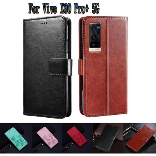 Case For Vivo X60 Pro Plus 5G V2056A Cover Funda Phone Protective Shell Case For Vivo X60 Pro Plus Flip Wallet Leather Book Etui